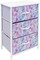 Sorbus Dresser with 3 Drawers - Bedside Furniture & Accent End Table Chest for Home, Bedroom Accessories, Office, College Dorm, Steel Frame, Wood Top, Fabric Drawers
